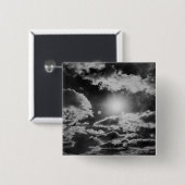 Cloudscape Vierkante Button 5,1 Cm (Voorkant /achterkant)