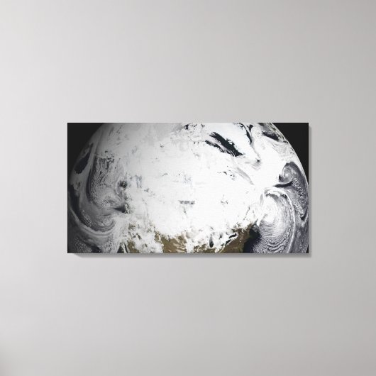 Cloudsimulatie van één dag 2 canvas afdruk (Voorkant)