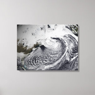 Cloudsimulatie van één dag 3 canvas afdruk