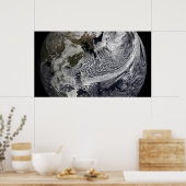 Cloudsimulatie van één dag 3 poster (Keuken)