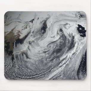 Cloudsimulatie van één dag muismat