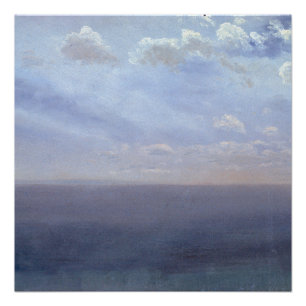 Cloudstudie met Zee en lucht - Albert Bierstadt Perfect Poster