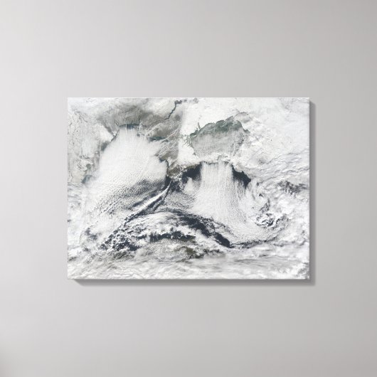 Cloudvorming over het zwarte Zee Canvas Afdruk (Voorkant)