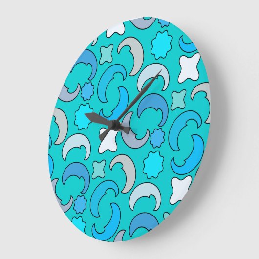 Cloudy Blue Moon Grote Klok (Hoek)