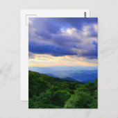 Cloudy Blue Ridge Mountains Briefkaart (Voorkant / Achterkant)