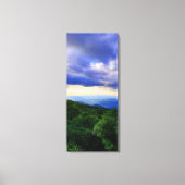 Cloudy Blue Ridge Mountains Canvas Afdruk (Voorkant)