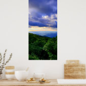 Cloudy Blue Ridge Mountains Poster (Keuken)