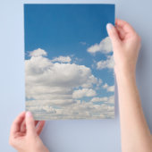 Cloudy blue sky flyer (Hand)