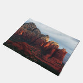 Cloudy Coffee Pot Rock in Sedona Arizona Deurmat (Schuin)