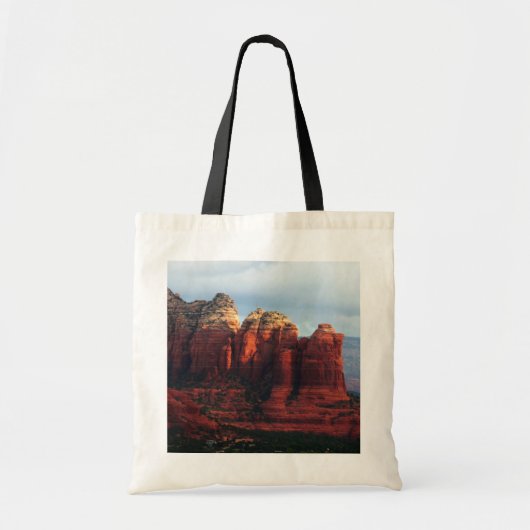 Cloudy Coffee Pot Rock in Sedona Arizona Tote Bag (Voorkant)