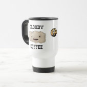 Cloudy Coffee Travel Mug Reisbeker (Voorkant links)