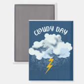 Cloudy Day Magneet (Voorkant / Achterkant)