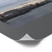 Cloudy Day Waterscape Photo Poster (Coin)