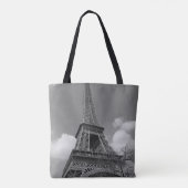 Cloudy Eiffel in Black and White, 2015 Draagtas (Achterkant)