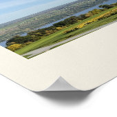 Cloudy Field by Lake Poster (Coin)