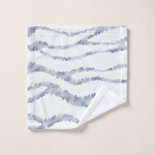 Cloudy Grey Zebra Eraser Scratch Art (Gant de toilette)