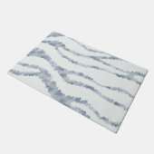 Cloudy Grey Zebra Eraser Scratch Art Deurmat (Schuin)