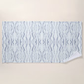 Cloudy Grey Zebra Eraser Scratch Art Strandlaken (Voorkant)