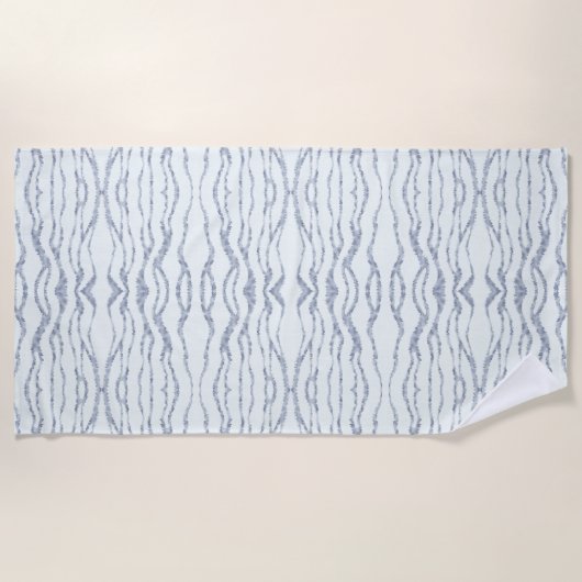 Cloudy Grey Zebra Eraser Scratch Art Strandlaken (Voorkant)