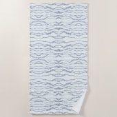 Cloudy Grey Zebra Eraser Scratch Art Strandlaken (Voorkant)