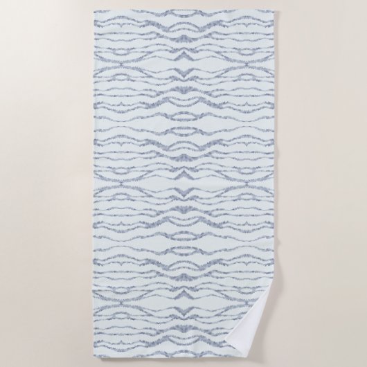 Cloudy Grey Zebra Eraser Scratch Art Strandlaken (Voorkant)