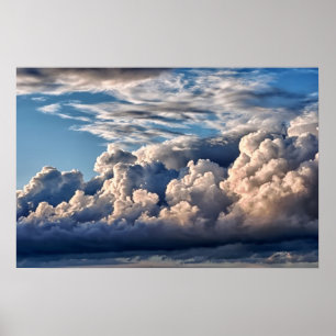 Cloudy Italy Sky - Stormy bijna Poster