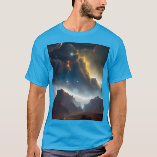 Cloudy Landscape T-shirt (Voorkant)