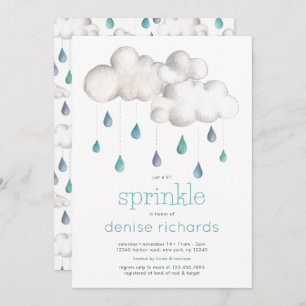 Cloudy met kans op Sprinkles Baby shower Kaart