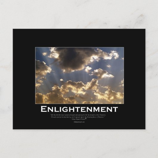 Cloudy Skies Inspirerend Briefkaart (Voorkant)