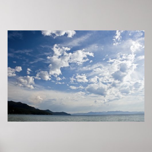 Cloudy Sky op Tahoe Poster (Voorkant)