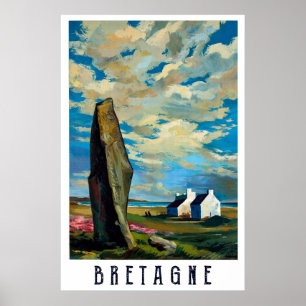 Cloudy Sky Over Brittany, Frankrijk Poster