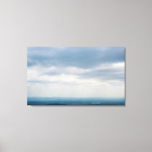 Cloudy Sky over het Ouachita-gebergte, Oklahoma Canvas Afdruk (Voorkant)