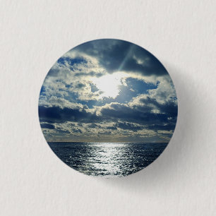 Cloudy Sky Ronde Button 3,2 Cm