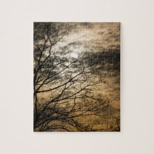Cloudy Sun Scene Legpuzzel