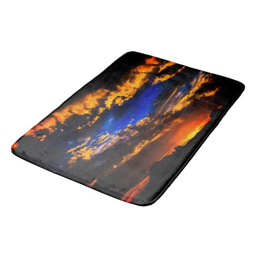 Cloudy Sunset Bath Mat (Gekanteld)