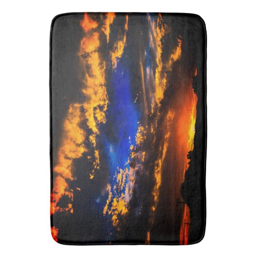 Cloudy Sunset Bath Mat (Voorkant Verticaal)