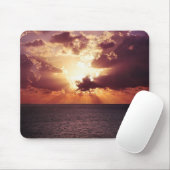 Cloudy Sunset Over Zee Horizon Muismat (Met muis)