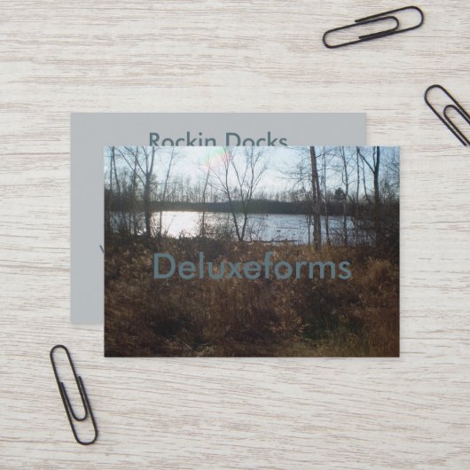 Cloudy Sunset Visitekaartje (Voorkant / Achterkant in situ)