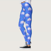 Cloudy Surreal Sky check Print Leggings (Links)