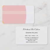 Clouez le bout de Français de carte de visite de (Devant / Derrière)