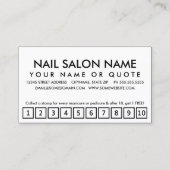 clous. carte perforante fidélité (Dos)