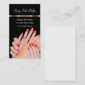 Clous de beauté Classy Manicure Carte de visite (Devant / Derrière)