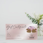 clous de carte cadeau girly moderne diamant (Debout devant)