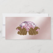 clous de carte cadeau girly moderne diamant (Dos)