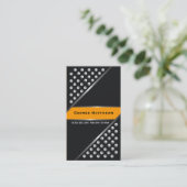 Clous métalliques argentés noir orange cartes de v (Debout devant)