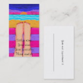 Clous rouges dans le Carte de visite du coucher du (Devant / Derrière)