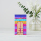 Clous rouges dans le Carte de visite du coucher du (Debout devant)