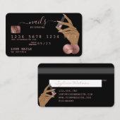Clous Technicien Carte de crédit Styled Rose Gold (Devant / Derrière)