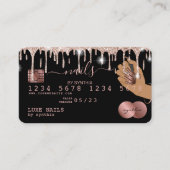 Clous Technicien Carte de crédit Styled Rose Gold  (Devant)