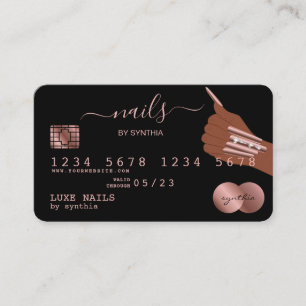 Clous Technicien Carte de crédit Styled Rose Gold
